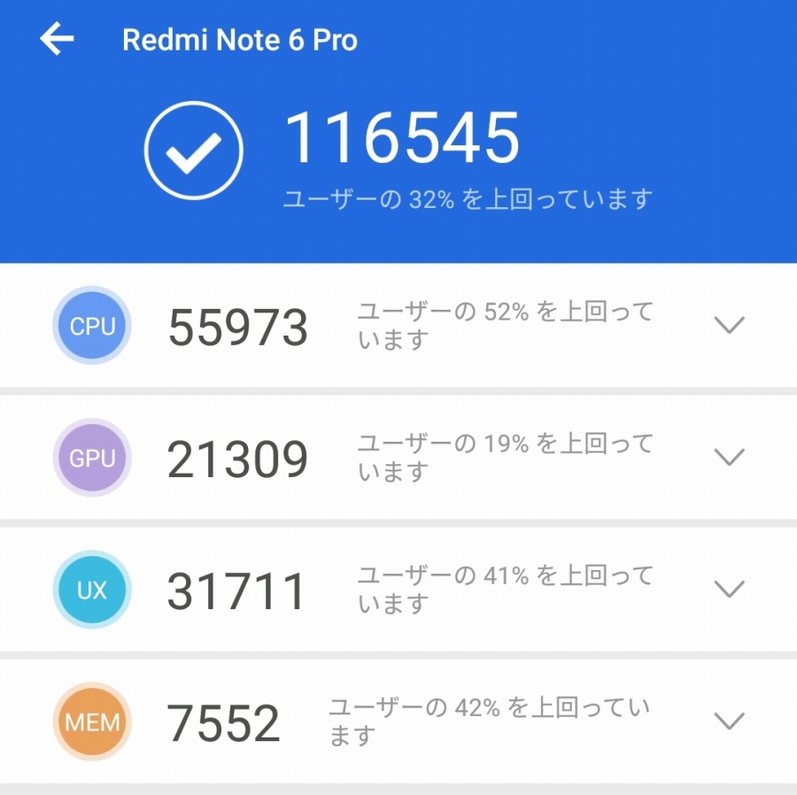Xiaomi Redmi 6 Антуту